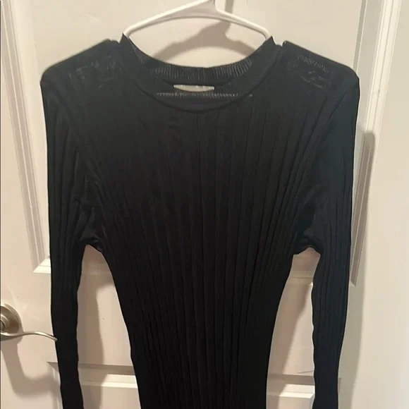 DISSH Black Ribbed Knit Top - Picture 5 of 5